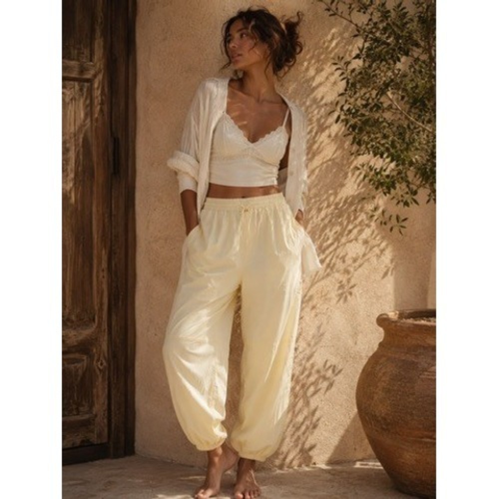 Old Navy Butter Yellow Parachute Pants